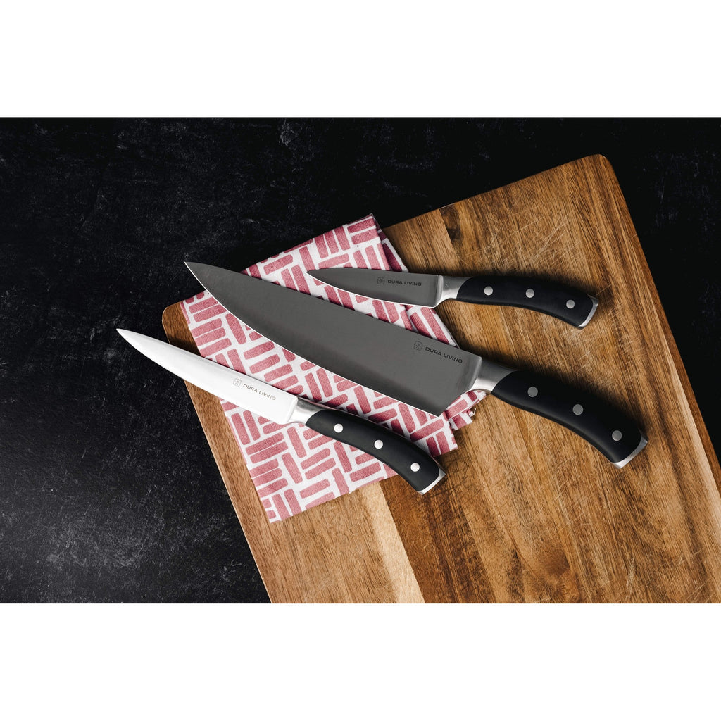 Elite 3-Piece Kitchen Knife Set, Black-1