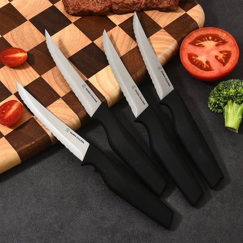 8-Piece Steak Knife Set - High Carbon Stainless Steel Serrated Blades with Ergonomic Handles, 4.5” Premium Kitchen Knives for Dining-1