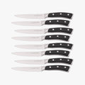 Elite Set of 8 Steak Knives - Black-0