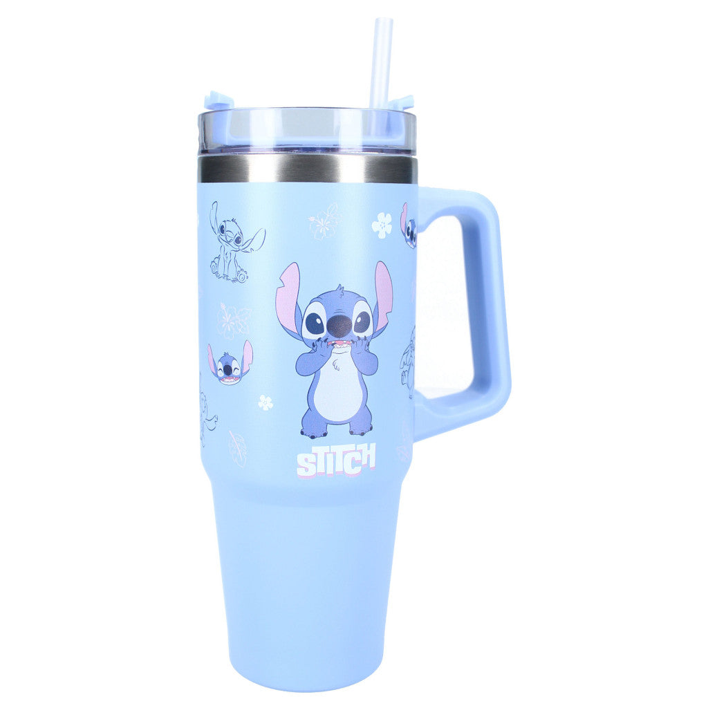 Stitch blue stainless steel insulated thermo bottle 900ML-0