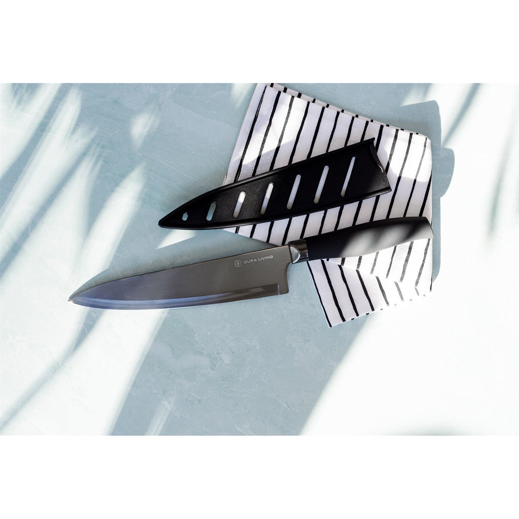 Titan 8 inch Chef Knife - Black-1