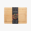 Bamboo Wood Cutting Board: Medium – (13.80” x 9.85”) Durable, Eco-Friendly Chopping Board-0
