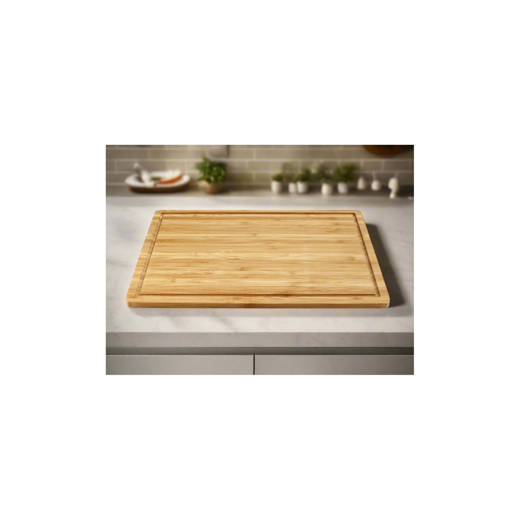 Bamboo Wood Cutting Board: Large – (17.75” x 11.8”) Durable, Eco-Friendly Chopping Board-3