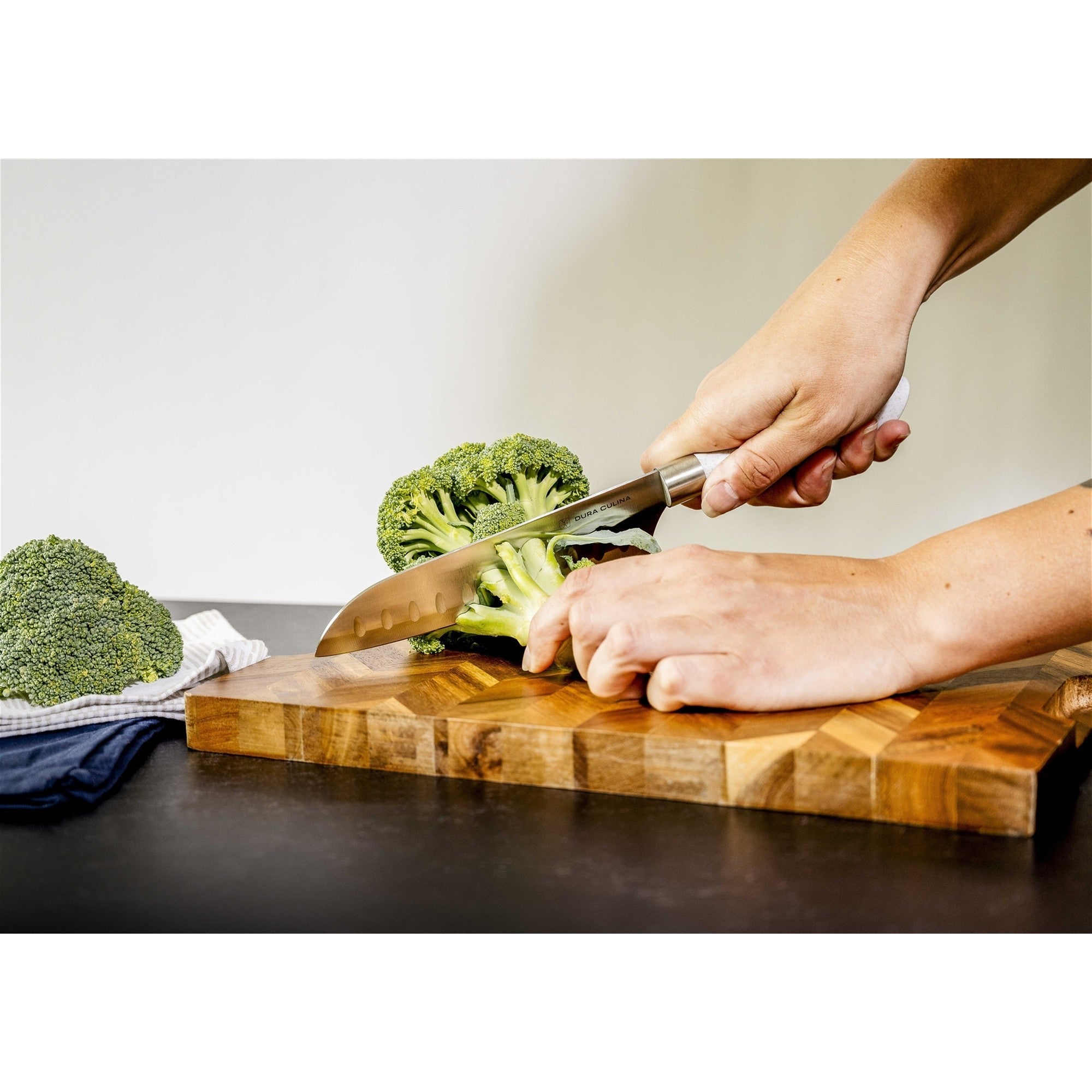 EcoCut 10 Piece Kitchen Knife Set With Blade Guards, Grey-4