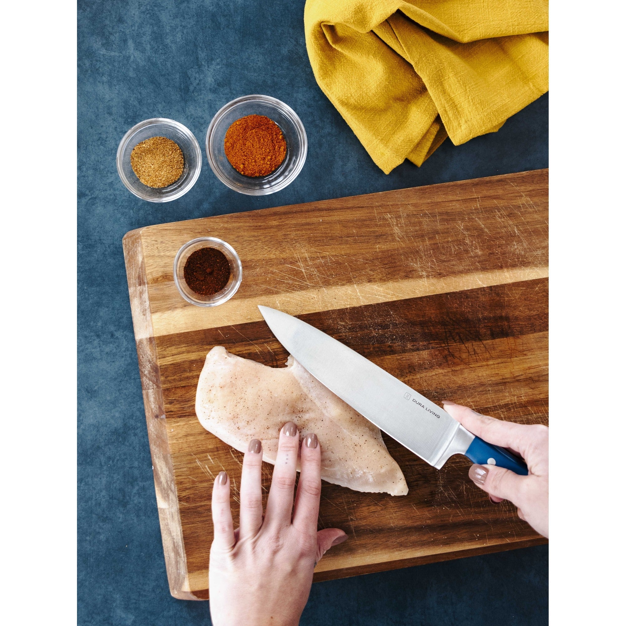 Superior 3-Piece Kitchen Knife Set- Royal Blue-3